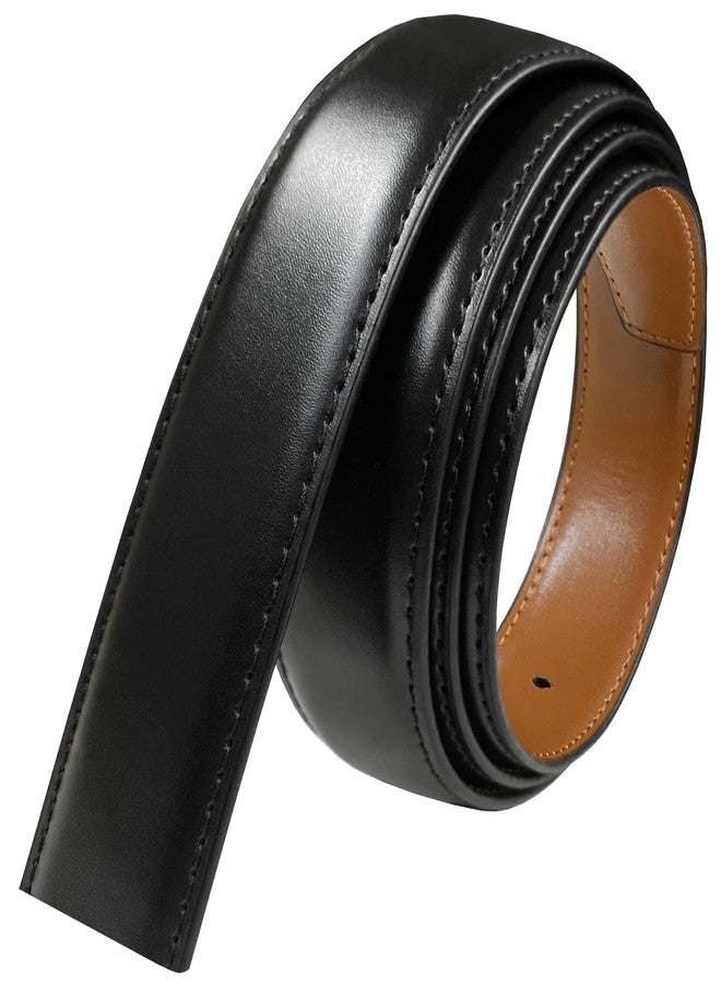 Belts.com 160502 Reversible Belt Strap Replacement Genuine Leather Dress Belt Strap, 1-1/8" (30mm) Wide (Black/Tan, 44) - Image 1