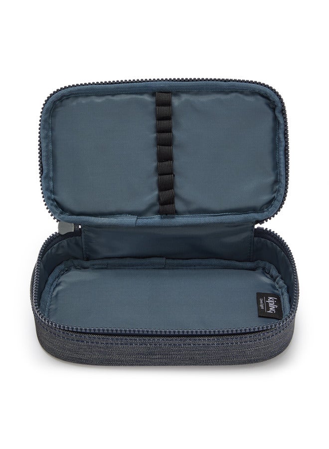 كيبلينغ حافظة أقلام زرقاء بسحاب - Image 3