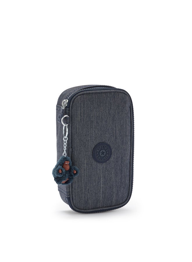 كيبلينغ حافظة أقلام زرقاء بسحاب - Image 4