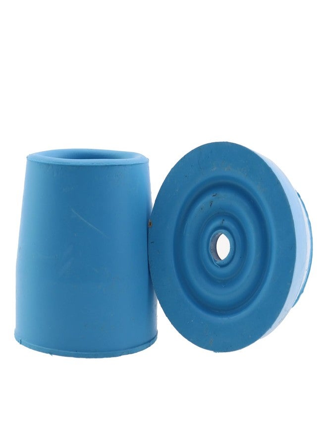Caishun 1 Set of 4 Blue Heavy Duty Rubber Replacement Tip 1-1/8 Inch Walker Tip for Walkers Commode Chair Shower Chair - Image 4