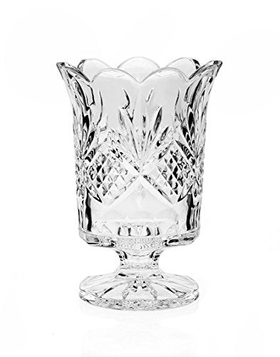 Godinger Dublin Collection Crystal Hurricane Votive Candle Holder - Image 1