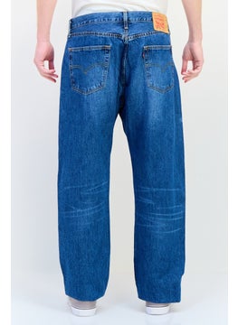 Levi's Men Regular Fit Washed Non Stretch Denim Jean, Blue  - Image 3