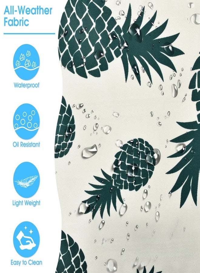 oscaurt Beach Bags for Women, Beach Tote Bag Waterproof Sandproof Swim Pool Bag Large Capacity Beach Bag with Wet Pocket, Pineapple Green - Image 5