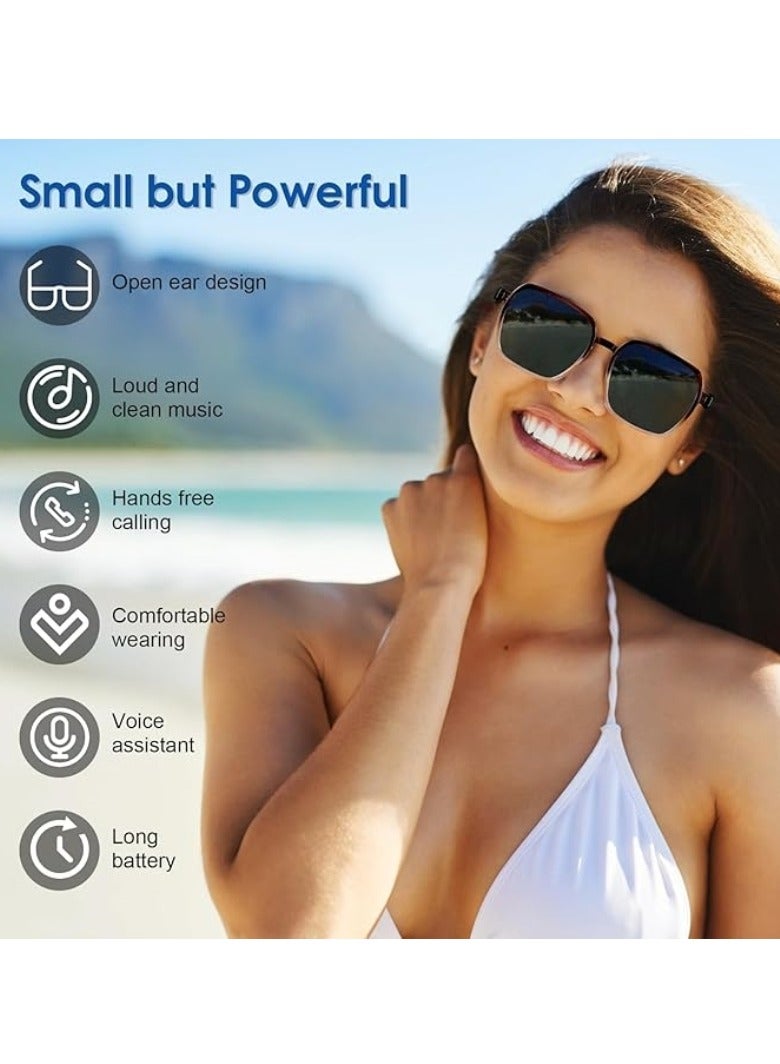 نظارات ذكية بلوتوث بعدسات متغيرة مع الضوء وحجب الضوء الأزرق – مكالمات، موسيقى، مساعد صوتي – إطار خفيف للعمل في الداخل والخارج - Image 3