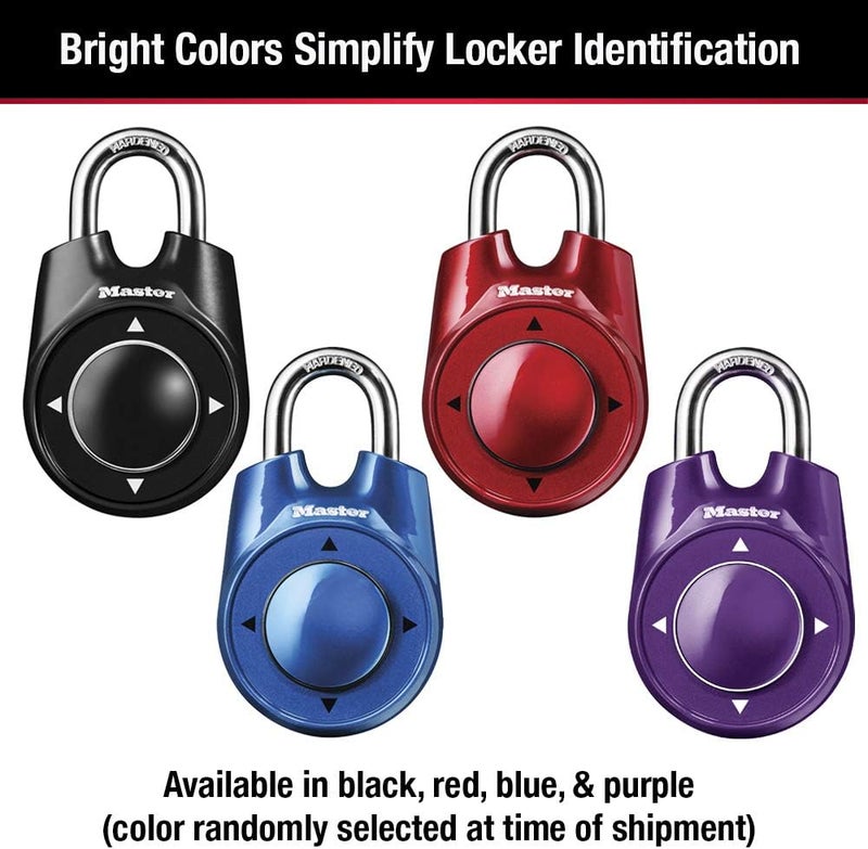Master Lock Directional Combination Lock - Customizable Lock for Gym and School Lockers, Model 1500iD - Image 4