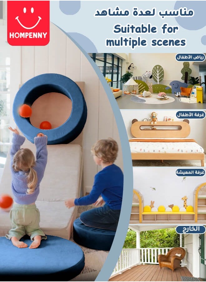 Hompenny - Hompenny Multifunctional Children's Toy, Children's Creative Activity Center, Can Be Used as Game Sofa, Storage Box, Table & Chairs, Suitable for 1-12 Years, Green - Image 1