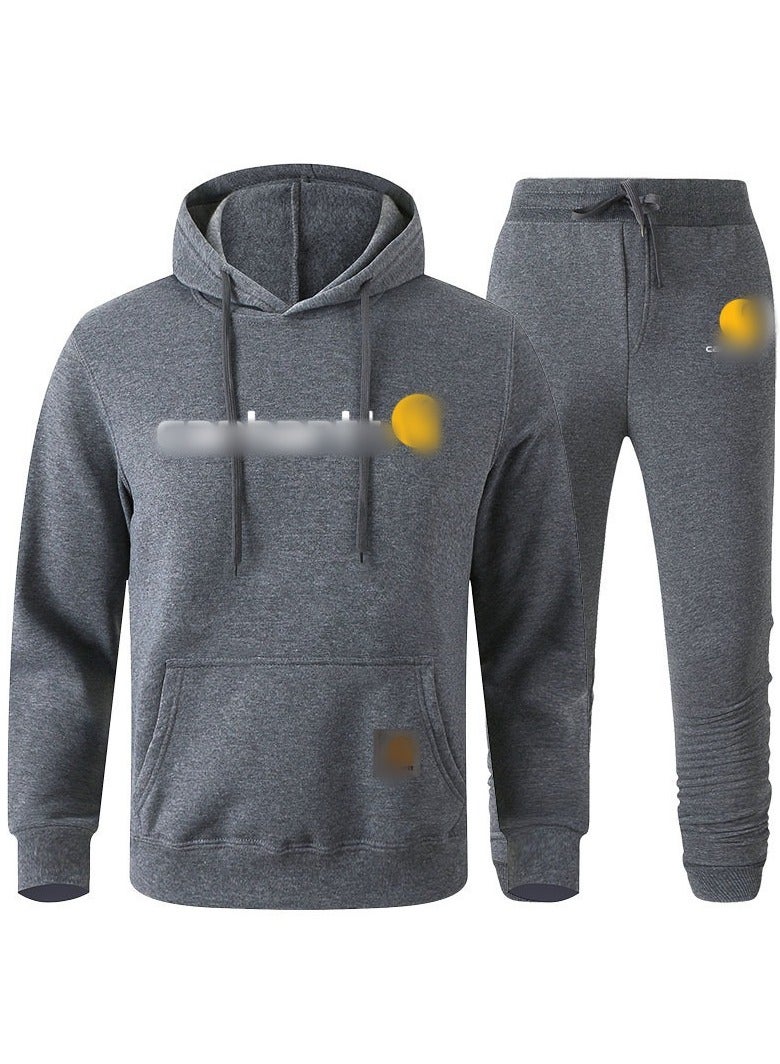 KUYING Men's Loose Sportswear And Sports Pants Two-Piece Set  - Image 1