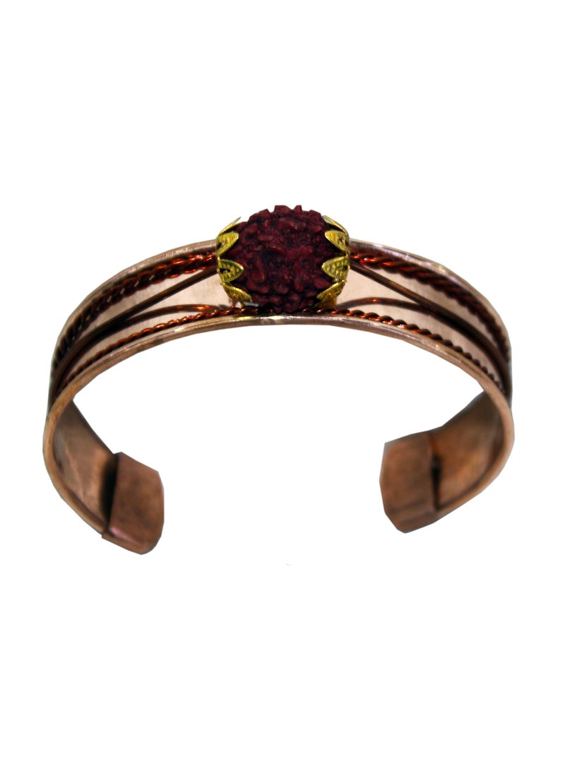 Pure Copper Rudraksha bracelet | Elevate your style and spirituality -01 - Image 3