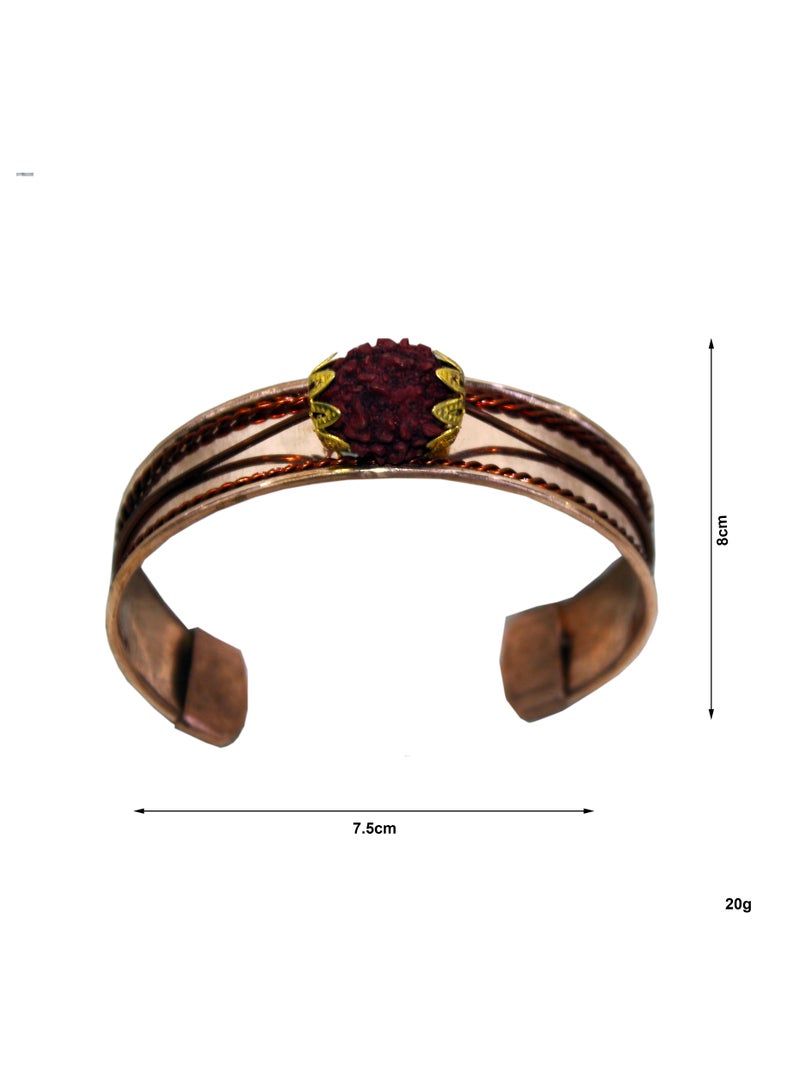 Pure Copper Rudraksha bracelet | Elevate your style and spirituality -01 - Image 4