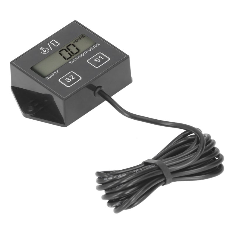 عداد ساعات دوران المحرك بشاشة LCD بتصميم حثي - مقياس سرعة الدوران ومؤقت - عداد ساعات عمل المحرك بشاشة LED لمحركات البنزين - Image 5