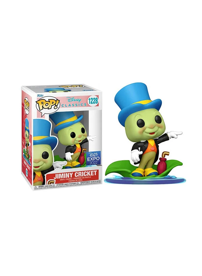 Funko Disney Classic - Jiminy Cricket on Leaf (D23 Expo), Collectible Action Vinyl Figure - 66379