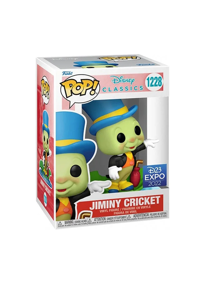 Funko Disney Classic - Jiminy Cricket on Leaf (D23 Expo), Collectible Action Vinyl Figure - 66379