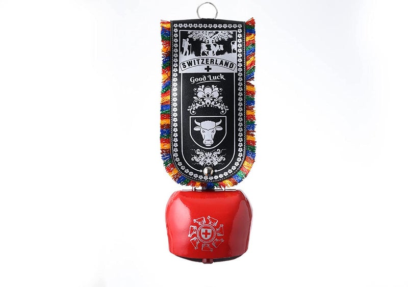 Tej Gifts Feng Shui Swiss Cow Bell for Positive Energy DDLJ Cowbell Car Hanging Keychain Vastu Metal Door Hanging for Home Religious Wall Decor Good Luck Bell Size 7 - Image 1