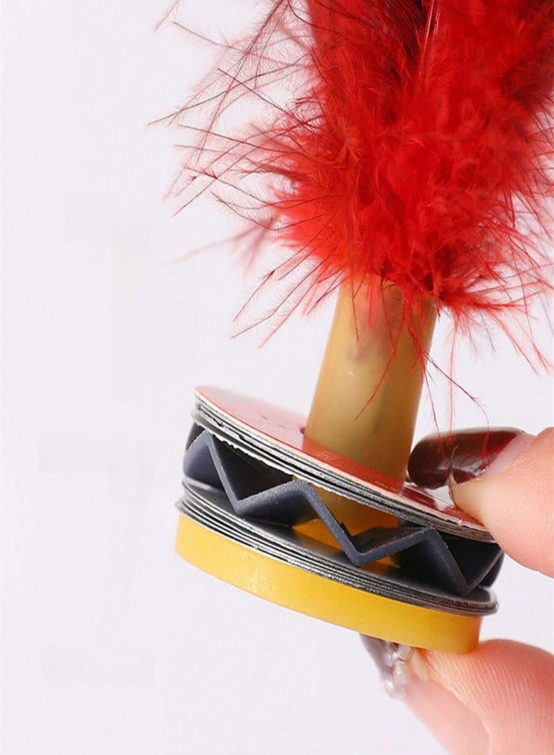 Generic Shuttlecock Ball,Feather Shuttlecock, 1pcs Feather Jianzi Foot Kick Hand Wheel Fancy Feather Fitness - Image 3