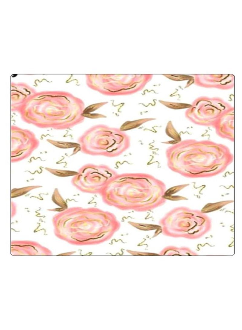 RKN Printed Anti-Slip Gaming Mouse Pad Pink/Gold/White