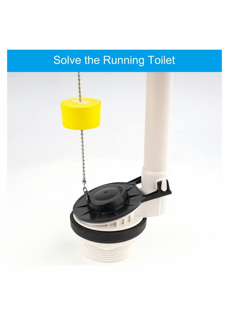 SYOSI - 3 Pcs Toilet Flapper Replacement Universal Flapper and Chain with Float 2-Inch Flush Valves Water Saving High Performance Easy to Install - Image 1