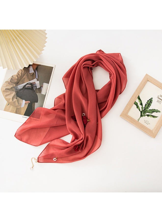 Nariele طرحة جديدة مع قلادة لؤلؤة زهرية - Image 1