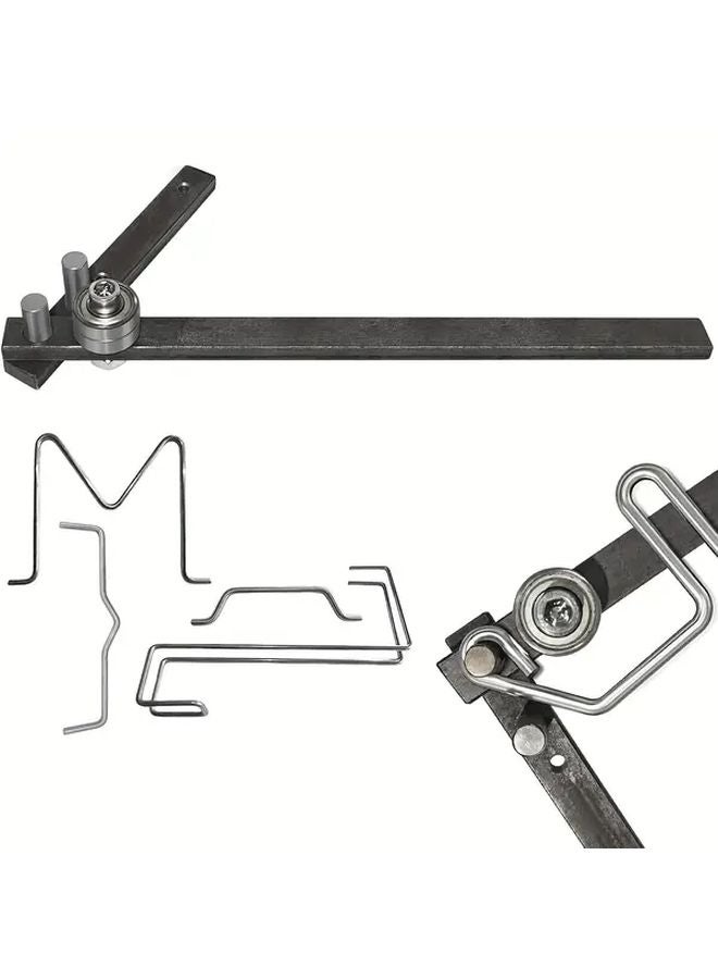 Heavy Duty Manual Pipe Bender Tool Adjustable Lever For 1 8 mm Pipes Ducts HVAC - Image 1