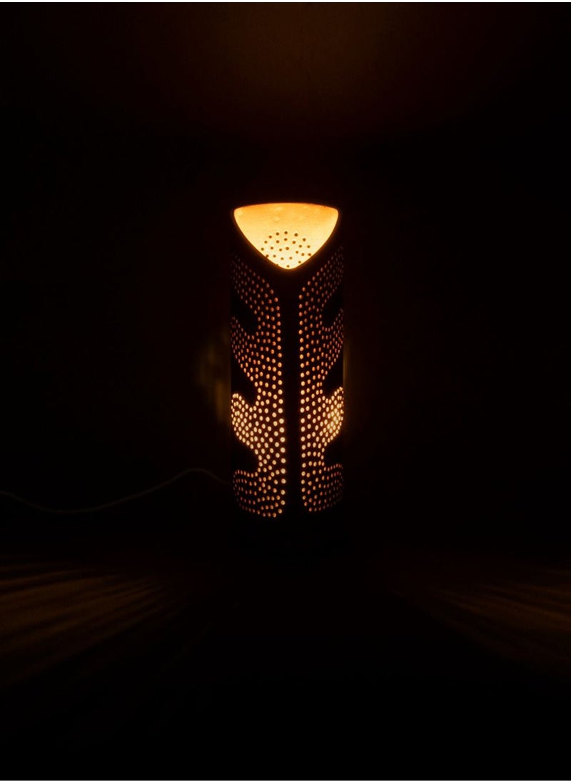 N & H Handcrafted Terracotta Trigo Table Lamp  - Image 1