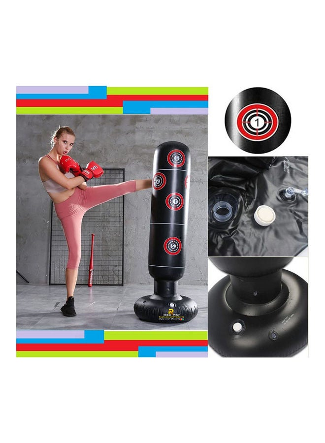 Rock Pow Inflatable Boxing Training Bag – Freestanding Punching Bag for Kids & Adults, 160x62cm 640grams - Image 4