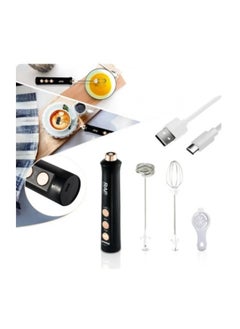 RAF Rechargeable 3 in 1 Egg Whisk and Foam Maker 80W R-342B - Black  - Image 1