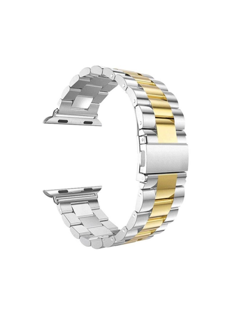 Metal Bands Compatible with Apple Watch Band 41mm, Stainless Steel Magnetic Absorption Strap, Wristband for iWatch Band for Apple Watch Series 7/ - Image 2