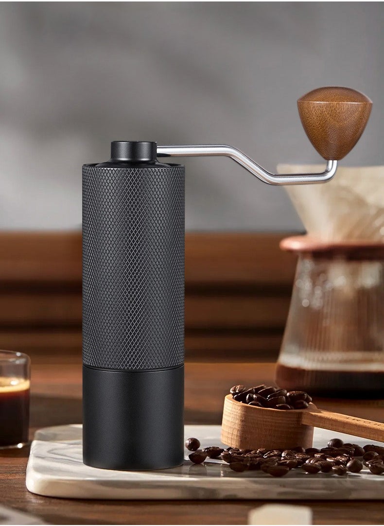 Joshberg - Manual Coffee Grinder,Food Grade Stainless Steel Coffee Bean Heptagonal Conical Burr Grinder - Image 1