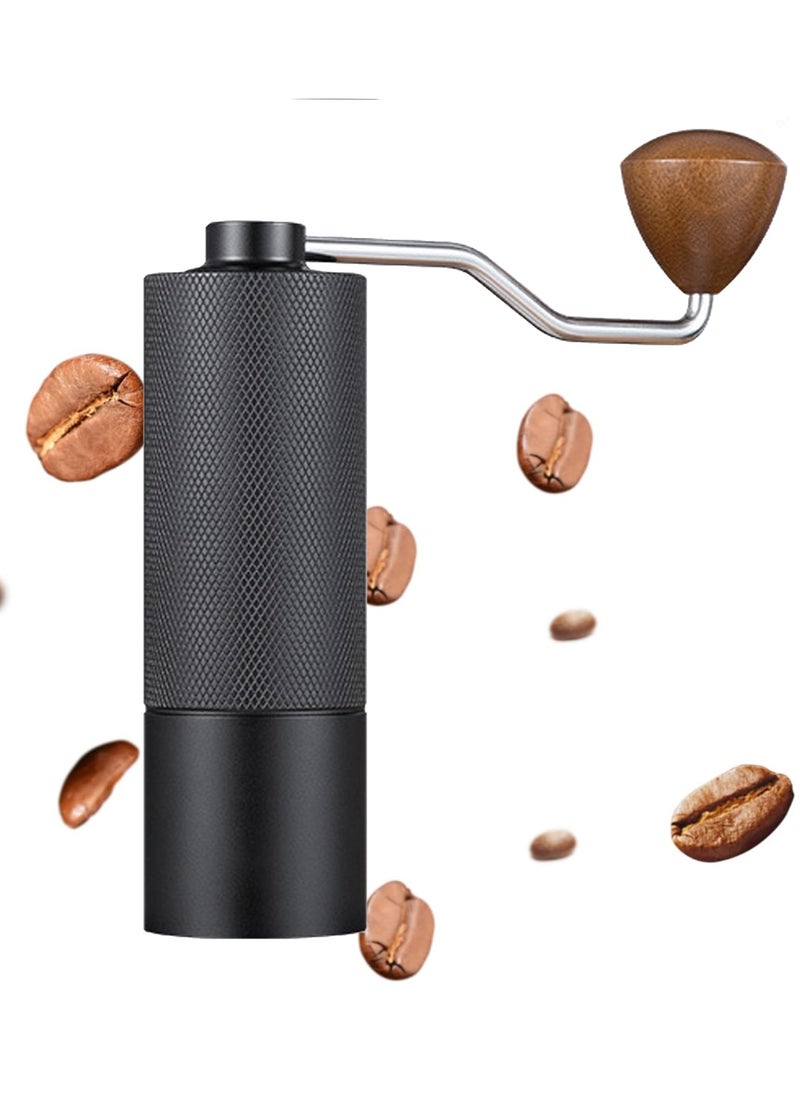 Joshberg - Manual Coffee Grinder,Food Grade Stainless Steel Coffee Bean Heptagonal Conical Burr Grinder - Image 1
