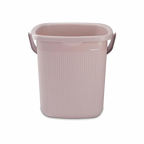 Nayasa Rimmy Strong Plastic Bucket and Mug Set (2pc Set)| Bathroom Set | (Light Brown, 25 Liter Bucket, 1.5ltr Mug) - Image 2