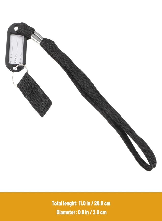 Hemoton Adjustable Cane Wrist Strap with Name Tag for Walking Canes Lightweight Comfortable Anti-Lost Lanyard for Seniors Outdoor Mobility Aid 11X0.78 Inches - Image 3