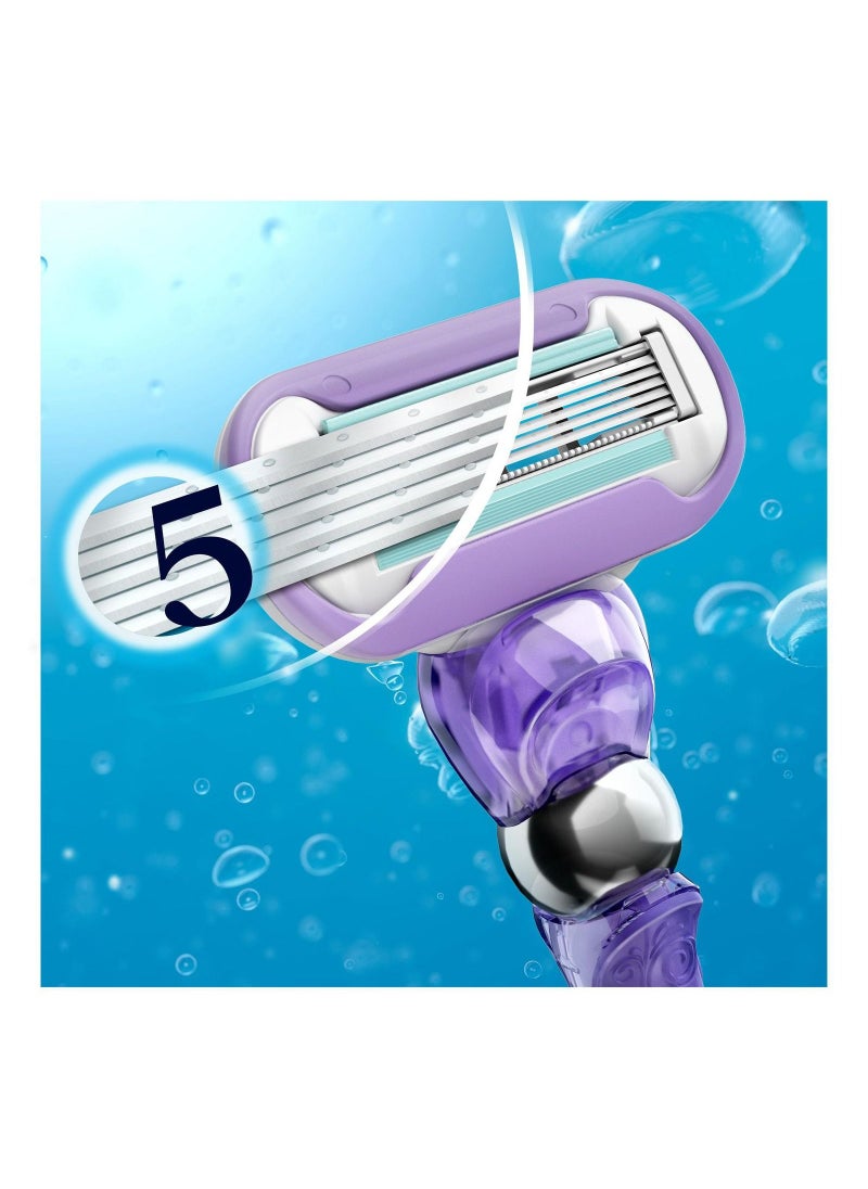 Gillette Venus Extra Smooth Swirl Women's Razor - 1 Handle + 1 Refill  - Image 3