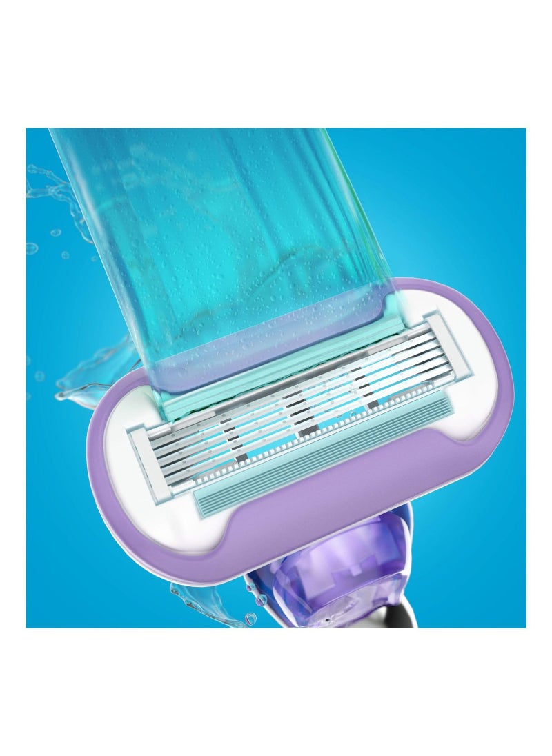 Gillette Venus Extra Smooth Swirl Women's Razor - 1 Handle + 1 Refill  - Image 5