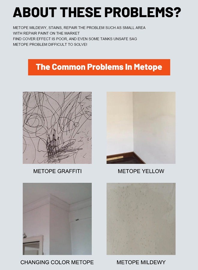 XIGUANJIA Small Roller-Multi Color Mini Paint, Portable DIY Decoration Wall Repair Roller Latex Paint, Fill Quick, Water Proof Removing Wall Stains, Environmentally Friendly White Latex Paint - 100G - Image 3