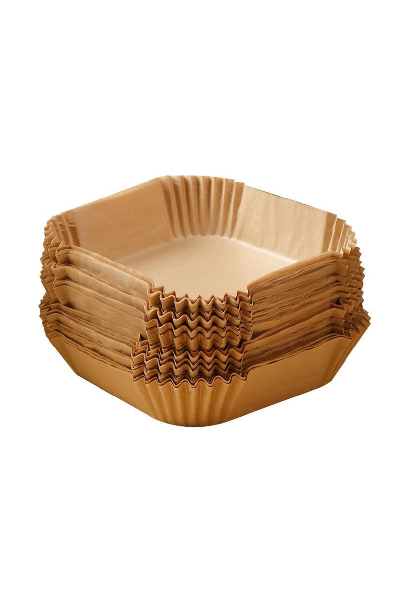 Rahalife Air fryer Pad paper NonStick Parchment Papers for AirFryer Disposable Air Fryer Paper Liner - 50sheets/box - Image 1
