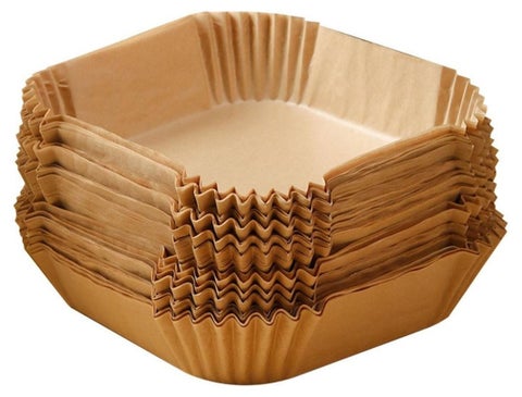 ورق بطانة المقلاة الهوائية من رحالايف، ورق زبدة غير لاصق للمقلاة الهوائية، بطانة ورقية للمقلاة الهوائية يمكن التخلص منها - 50 ورقة/صندوق