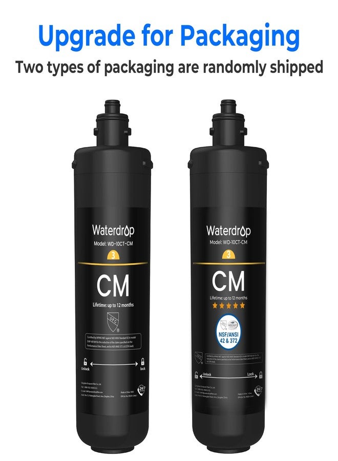 ووتر دروب فلتر المياه Waterdrop WD-10CM أسفل الحوض، بديل لنظام فلتر المياه TSB-CM ثلاثي المراحل أسفل الحوض - Image 2