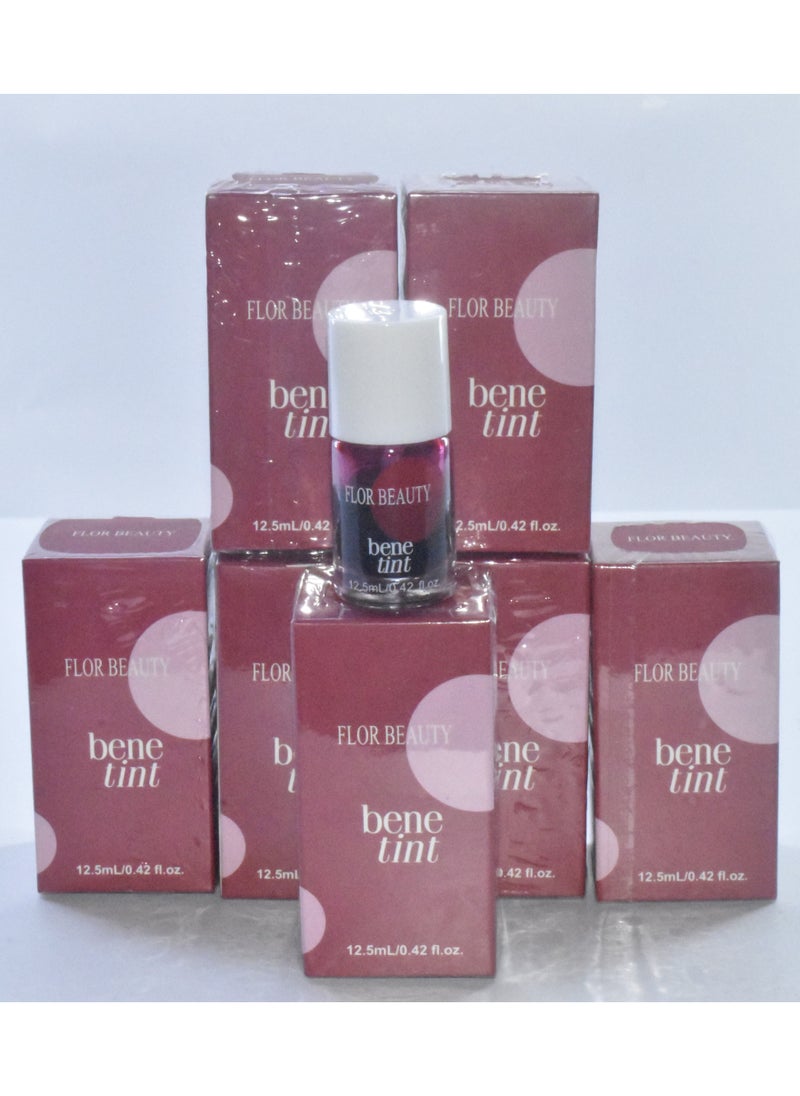 FLOR BEAUTY 7 Pieces Benetint Lip And Cheek Stain Red  - Image 1