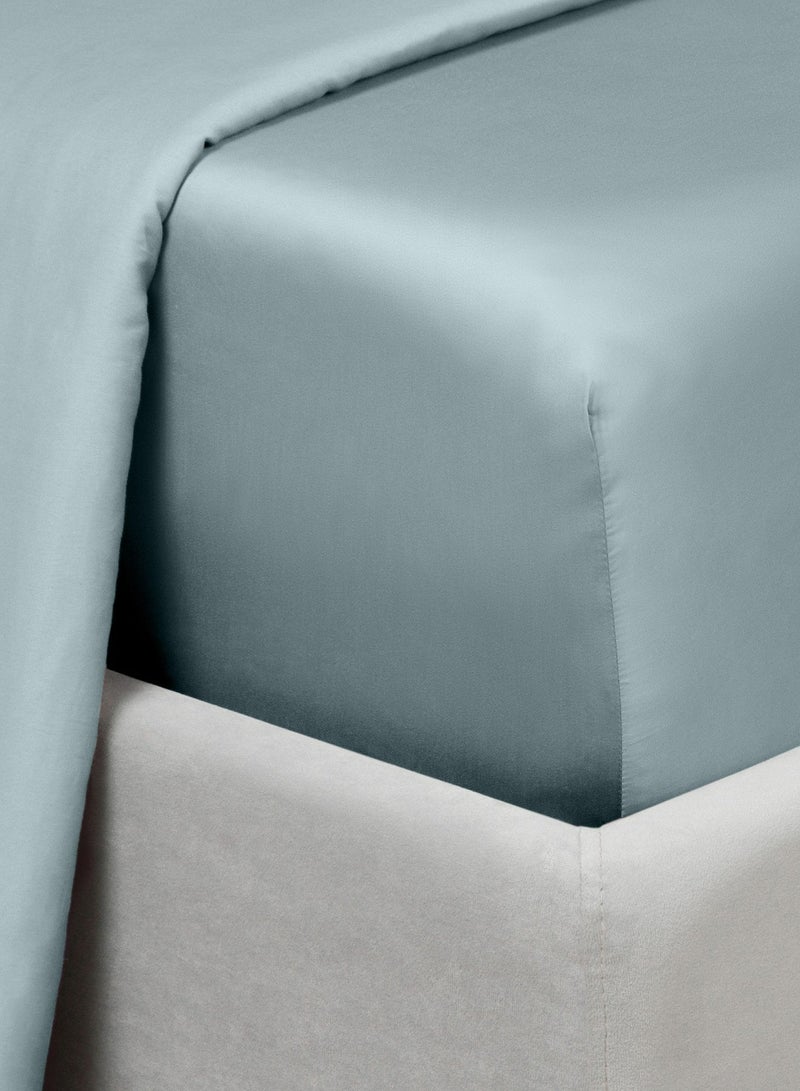 Askona Fitted Sheet 160x200 Askona Comfort Tencel Dust Blue - Image 4