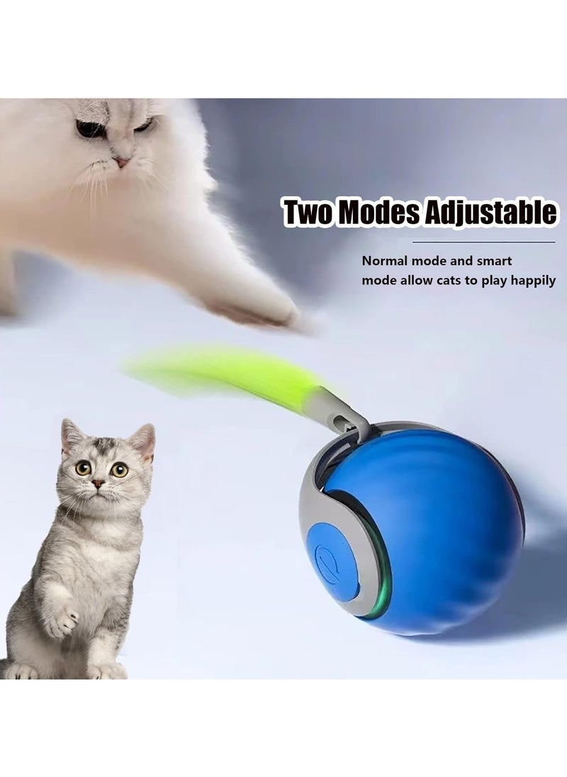 Generic - Speedy Tail 2.0,Speedy Tail Cat Toy,2025 New Generation Interactive Cat Toy,Interactive Cat Toys for Indoor Cats,Automatic Moving Cat Toy Ball with Tail (Orange) - Image 1