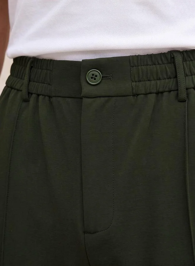 Iconic GREEN Iconic Regular Fit Trousers for Men | Best Price UAE
