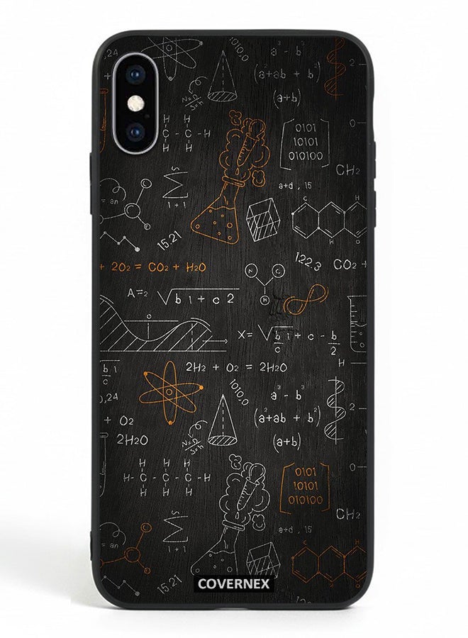 Covernex Apple iPhone Xs Protective Case Cover Printed Featuring The Scientist Chalkboard Formula - Image 2