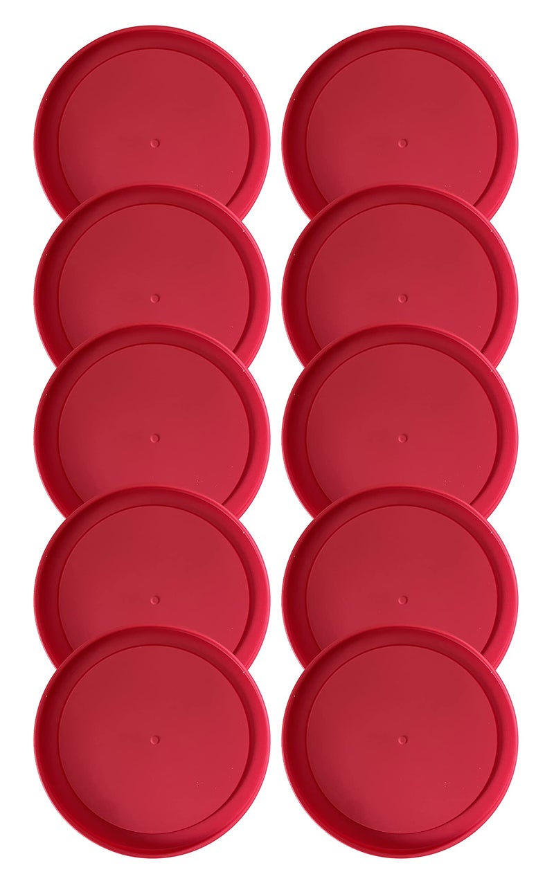 MRX Solutions Replacement Lids fits Pyrex 2-Cup Glass Food Storage Container Bowls, 5-Inch Plastic Round Lids Covers for Pyrex 7200-PC, Airtight & Leakproof (2-Pack, Blue) - Image 1