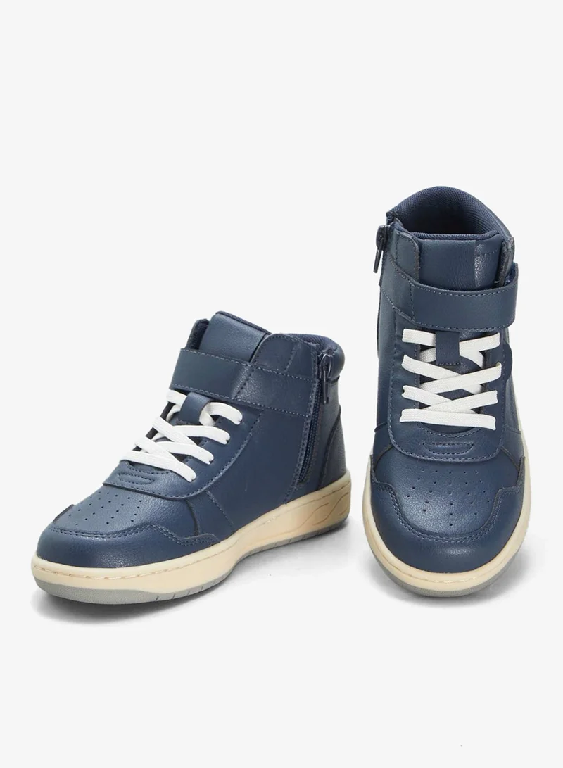 كيابي أحذية رياضية عالية باللون الأزرق