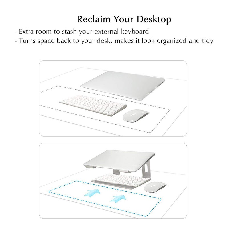 Aluminum S5 Laptop Stand Holder for MacBook Silver - Image 4
