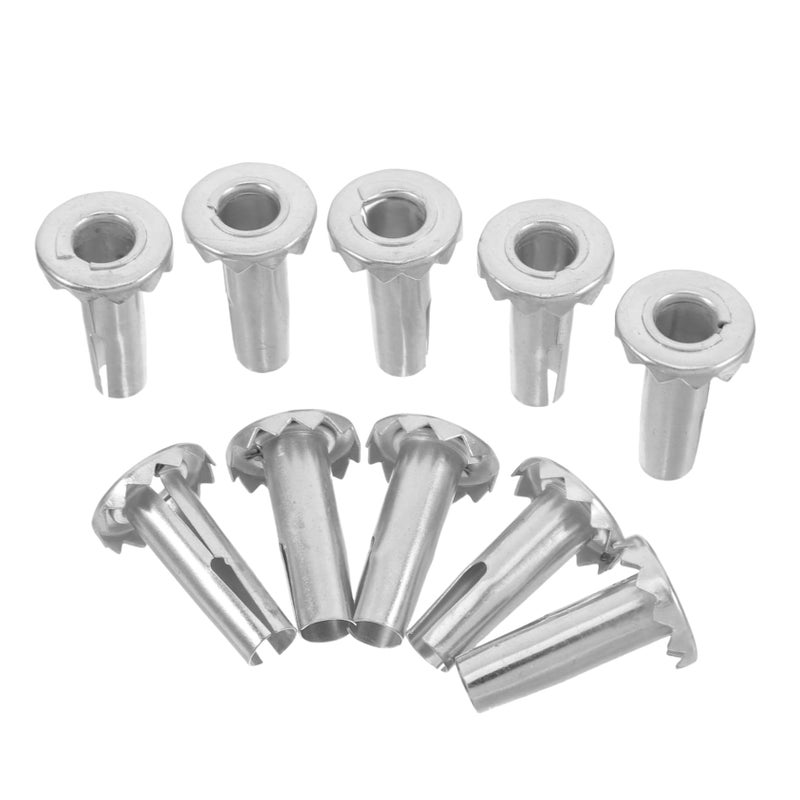 Metal Caster Sleeves 10Pcs Furniture Chair Legs Bed Frame Wheel Attachment - Image 2