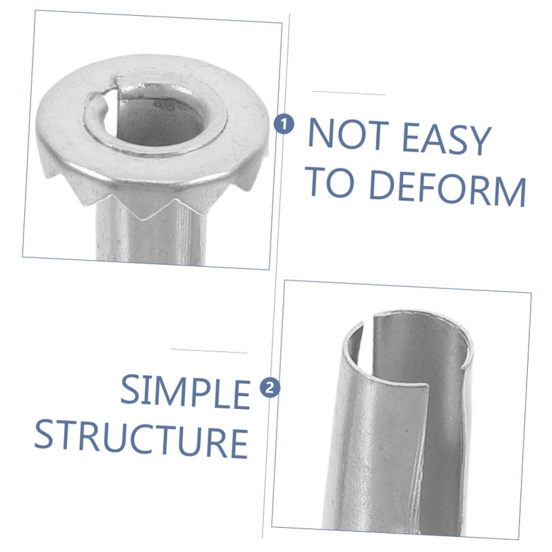 Metal Caster Sleeves 10Pcs Furniture Chair Legs Bed Frame Wheel Attachment - Image 4