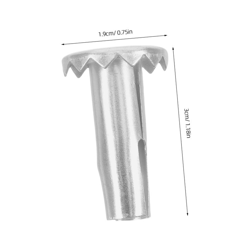 Metal Caster Sleeves 10Pcs Furniture Chair Legs Bed Frame Wheel Attachment - Image 3