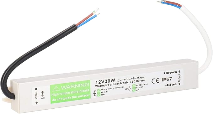 30W IP67 Waterproof LED Power Supply Transformer AC90 250V To DC12V Adapter - Image 1