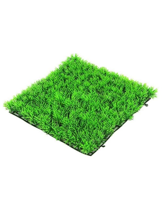 kathson 3 PCS Aquarium Grass Mat Decorations Artificial Plastic Lawn Ornament Landscape Green Plants Decoration for Saltwater Freshwater Tropical Fish Tank Decor - Image 2