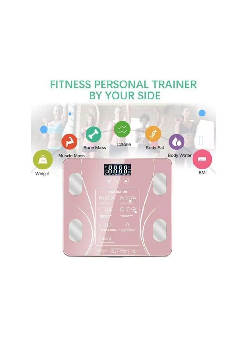 Smart High Precision BMI Body Fat Scale, Touch Control Digital Electronic Bathroom Weight Scale - Image 5